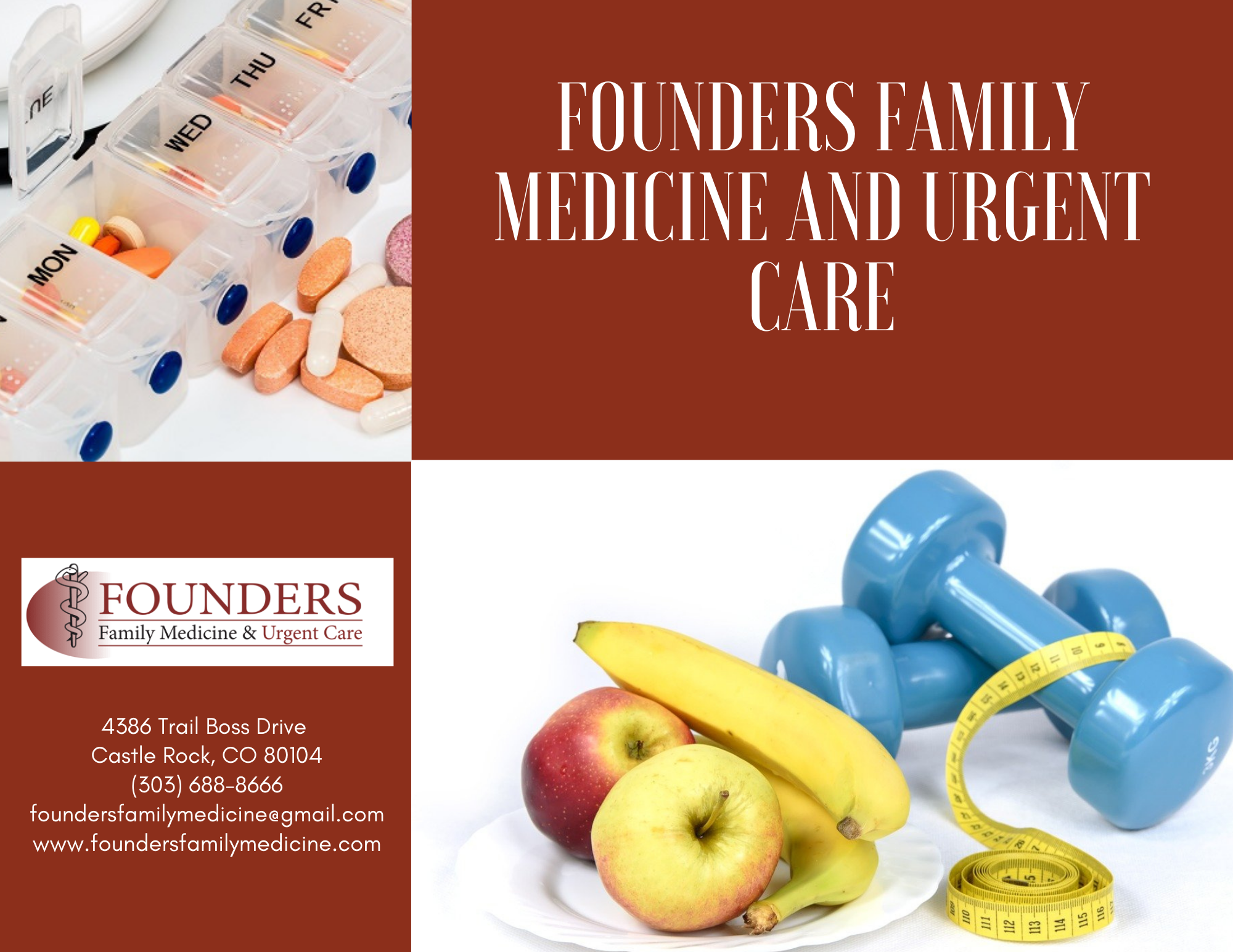 Founders Family Medicine and Urgent care cover