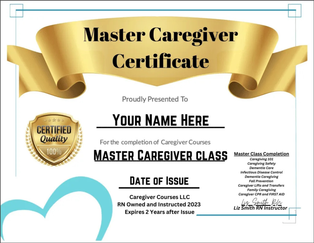 Caregiver Courses cover